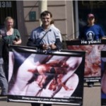 пикет абортария «Даная» в Санкт-Петербурге
