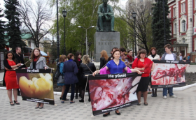 molchanie - В Воронеже прошла акция «Молчание об абортах»